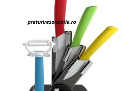 Set cutite ceramice cu suport si curatator